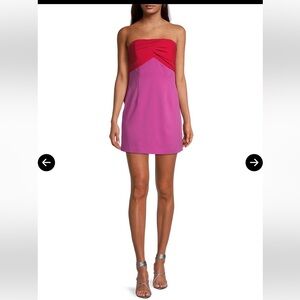 Toccin two tone dress with bow